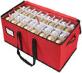 Sattiyrch Christmas Ornament Storage Box,8 Trays with Customizable Dividers,Canvas,Dust-Proof, Collapsible,Portable with Dual Handles,Holds Up to 128 x 2.36 Ornaments by Sattiyrch