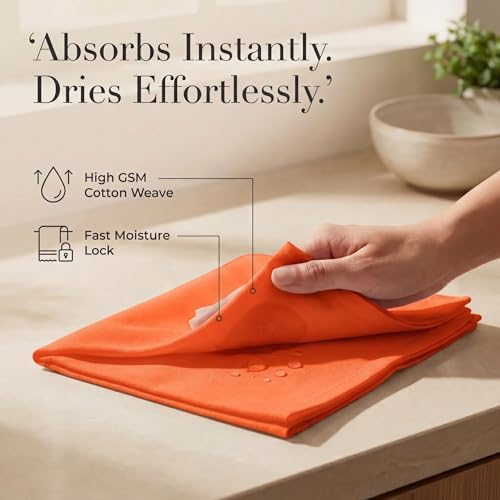 Urban Villa Cloth Napkins Cotton 20x20 (Set of 12) Orange - Image 3