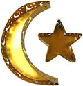 Moon Star Dinner Plate Tray Fruit Plate Ramadan Decoration, Eid Mubarak Moon Star Serving Tray Tableware Dessert Food Storage Container for Islam Muslim Party Festival Table Decor by Unknown