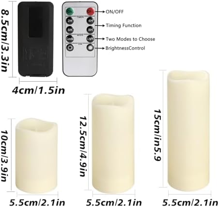 72-Pack LED Flameless Candles with Remote Control - Perfect for Home, Parties, and Special Occasions - Create a Magical Ambiance Effortlessly(Three Sizes) - Image 3