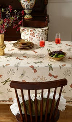ISAENNE Designer Rectangular Elegant Classic Tablecloth,87"x55" - Image 4