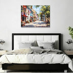 July 4th Patriotic Canvas Wall Art 4th of July USA Decorations American Flag Painting Picture Street Landscape Poster Independence Day Home Decor 20x24in - Image 6