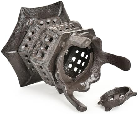 Sungmor Cast Iron Candle Holder -Decorative Cutout Design & Tealight Holder - Image 5