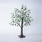 2FT Lighted Birch Tree with Green Leaves - Image 7