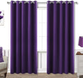 KOUFALL Dark Purple Blackout Curtains for Bedroom 72x84 Inches Long by KOUFALL