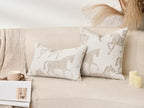 Throw Pillow Cover 20x20 inches, Double Sided Beige Horse Pattern Chenille Jacquard Pillow Covers, Modern Style Horse Pillows Decorative Throw Pillows Cushion Cover for Bed Couch - Image 4