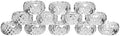 Kitcom Mini Napkin Rings Set of 12 Round-Shaped, Crystal Napkin Ring for Thanksgiving, Christmas, Family Gathering, Wedding Reception, Clear with Gift Box by kitComhomekitchen