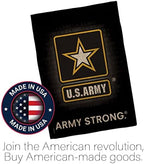 U.S. Army Burlap Garden Flag - Set Wall Holder Armed Forces Rangers United State American Military Veteran Retire Official - House Decoration Banner Small Yard Gift Double-Sided Imported 13 X 18.5 - Image 5