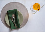 Solino Home 100% Linen Napkins Forest Green, Athena 20 x 20 in, Set of 4 - Image 2