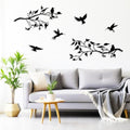 Harikikochuu 4PCS Large Birds on Branch Metal Wall Art Decor,Black Leaves with Birds Silhouette Art Metal Leaves with Hummingbirds Outdoor Wall Decor for Livingroom Balcony Garden Patio Decor. by Unknown
