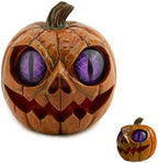 Halloween Pumpkin Decor Spooky Pumpkin Figurine Resin Statue, Purple by Unknown
