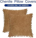 CaliTime Decorative Couch Throw Pillow Covers 22 X 22 Inches Apricot Brown - Image 6