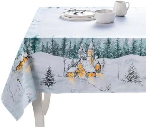 Maison d' Hermine Table Cloth Rectangle Table Reusable 100% Cotton 70"x140" by MaisondHermine