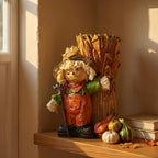 Patelai Fall Scarecrow Vase for Home Decoration 11.4 Inch Resin Wheat Vase by Patelai