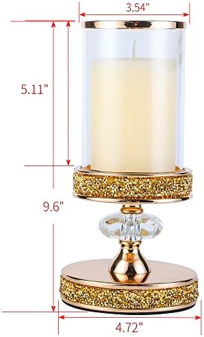 Candle Holder, Pillar Candle Holders, Crystal Candlesticks Holder for Wedding, Parties, Events, Chirstmas,Home Decor, Table Centerpieces CH028D (S) - Image 5