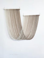 QULBUJ Dip Dye Large Macrame Wall Hanging Tie-Dye Yarn Tapestry Home Boho Wall Decor Ombre Art Headboard Bedroom Living Room 52" Wx34 L,Brown - Image 4