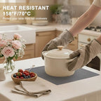 homing Faux Cotton Linen Placemats Set of 8, Cloth Dining Table Mats - Image 3