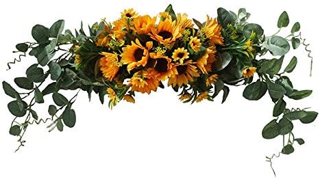 Wedding Arch Flowers 30 Inch Rustic Artificial Floral Swag Decor by H%26S+BRIDAL