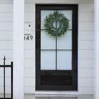 26" Large Artificial Eucalyptus Wreath with Seeds for Front Door(Green) - Image 3