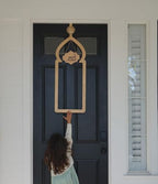 Days of Eid Ramadan Door Decor – Moroccan-Inspired Rose Gold Metal Frame with 4 Sign Inserts | Over the Front Door Hanger | Indoor & Outdoor Ramadan Eid Decorations - Image 4