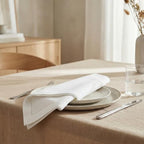 Urban Villa Cloth Napkins White Hemstitch Dinner Napkins Set of 12 (20X20) 100% Cotton Absorbent Washable Durable Reusable Ideal for Hotel Collection Farmhouse Parties Restaurant Lunch Dinner Napkins - Image 4