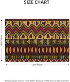 Set of 6 African Decorative Placemats 12x18 Inches, Geometric Abstract Vintage African Patterns, Washable, Wear Resistant, Heat Resistant - Image 2