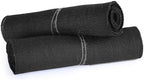 MDS® Pack of 12 Natural Burlap Table Runner, 12 x 72 Inch, Jute Rustic Farmhouse Boho Table Decor for Wedding Reception, Dining Table, Bridal Shower, Baby Shower & Party Decorations - Black - Image 5