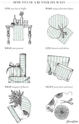 Orange Plaid Paper Table Runner - Halloween Thanksgiving Holiday Pattern for Parties or Weddings - Disposable Table Runner American Made - Image 6