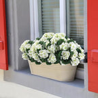 Hananona 12 Pcs Artificial Geranium Flowers for Outdoors Geranium White Silk Flowers Outdoor UV Resistant Garden Plants Faux Flowers for Home Kitchen Table Centerpieces Decor (12, White) - Image 5