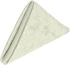 Ultimate Textile 17x17-Inch Square Damask Cloth Napkins, Ivory, Set of 60 by UltimateTextile