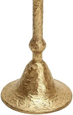 NIKKY HOME Gold Hammered Taper Candle Holders Set of 3, Vintage Candlestick - Image 6