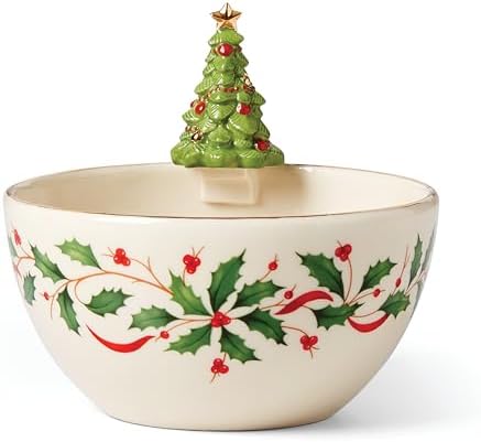 Lenox 893505 Holiday Tree Bowl, Christmas Hosting by Lenox
