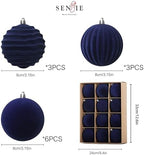3.15In Velvet Ornaments for Christmas Tree,12Pcs Christmas Ornaments Set - Image 4