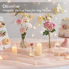 Glasseam Glass Cylinder Vase in Bulk: 32Pcs Small Bud Vase for Centerpieces - Image 5