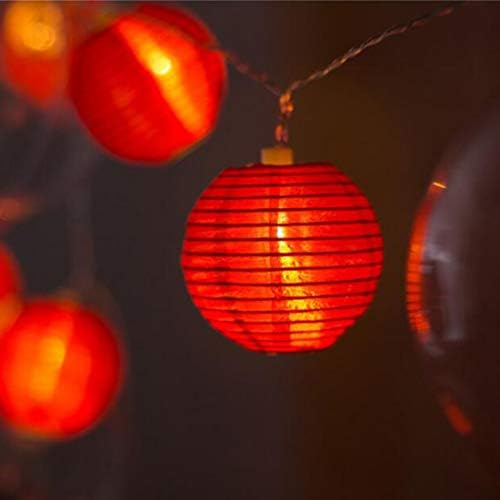 Red Lantern String Lights 19.6ft 40 LEDs Battery Operated with Remote Control Hanging Lanterns String Lights for Chinese New Year,Spring Festival,Wedding,Party Decoration,Christmas - Image 4