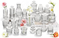 Clear Glass Bud Vase Set of 22 Pcs,Small Bud Vases in Bulk,Glass Crystal Flower Vases Table Centerpieces for Party Event Wedding Decor Baby Shower Decorations (Clear, 22 Pcs) by JXINDUJU