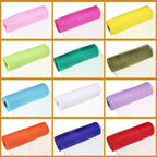 Timgle 12 Rolls Easter Deco Mesh Ribbon for Wreath Making 6 Inch x 30 Feet Each Roll Poly Metallic Foil Deco Mesh Ribbons for DIY Crafts Easter Christmas Spring Summer Party Decor (Fresh Color) - Image 6