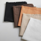 Handmade Cloth Napkins 100% Cotton Napkins with Fringe，Delicate Handmade Cloth Napkins for Dinners, Parties, Weddings and More，18 x 18 Inch Set of 12 - Caramel - Image 6