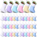 HooLing 50 Pcs 7 Inch Mini Christmas Stockings Bulk, Macaron, Basic by HooLing