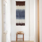 Macrame Wall Hanging Dip-Dye Wall Decor 15''W*39''L Boho Handmade Fiber Wall Art Decor for Nursery Bedroom Living Room - Image 5
