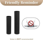 Sziqiqi Black Tall Floor Vase, Cylinder Metal Decorative Vase Set, 2Pcs - Image 5