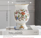 Ceramic Resin vase 16.9-inch ice Cracked Pattern Retro Antique Home Decoration Dining Table Living Room Kitchen Bedroom Bookshelf Office Coffee Table Dining Room Fireplace (Color 5) - Image 2