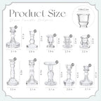 Mumufy 80 Pcs Glass Taper Crystal Candle Holders,Classic,Clear - Image 2