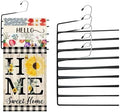5 Pack 5-Tier Garden Flag Hangers, Garden Flag Storage Heavy Duty Multi Layers Space Saving, Organizer Holder, Non-Slip Open-Ended Design for Garden Flags, Pants, Jeans, Ties & More (Black) by Unknown