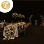 Gold Napkin Rings - 24 PCS Metal Napkin Rings(Twisted Wire) - Image 4
