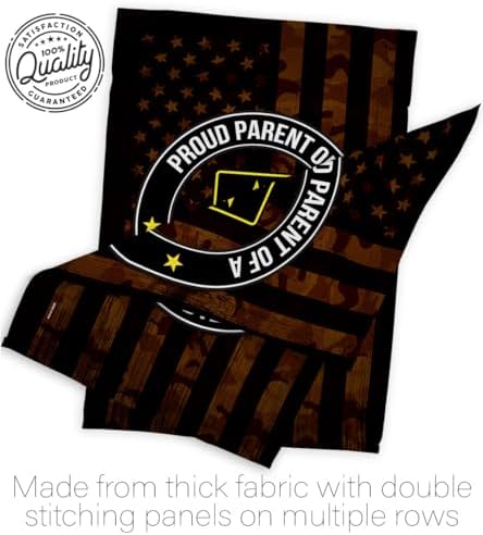 Proud Parent Army Eagle Flag Pole Kit for Outside House Armed Forces Official Military Memorabilia Home Door Poster Cemetery Decorations Veteran Garden Remembrance Memorial Day Gifts Made in USA - Image 7