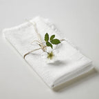 Handmade Cloth Napkins 100% Cotton Napkins with Fringe，Delicate Handmade Cloth Napkins for Dinners, Parties, Weddings and More，18 x 18 Inch Set of 12 - White - Image 2