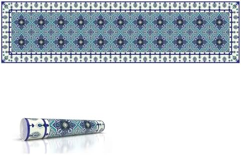 Heat Resistant Table Runner, 53 x 14 Inch - Eastern Star Design by IRI-GIRI
