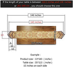 Luxury Velvet Gold Table Runner 143 Inches Long with Vintage Damask Jacquard Design for Dining Room,Living Room,Home Decor,Elegant Beaded Tapestry,Lining (Gold, 13×143 inch) - Image 4