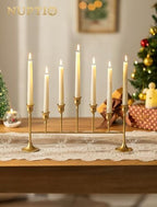 NUPTIO Gold Candlestick Holders for Table: Candelabra for Taper Candles - Image 6